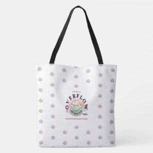 Tote Bag OVERFLOW White Fourre-tout conçu par la poète Adie