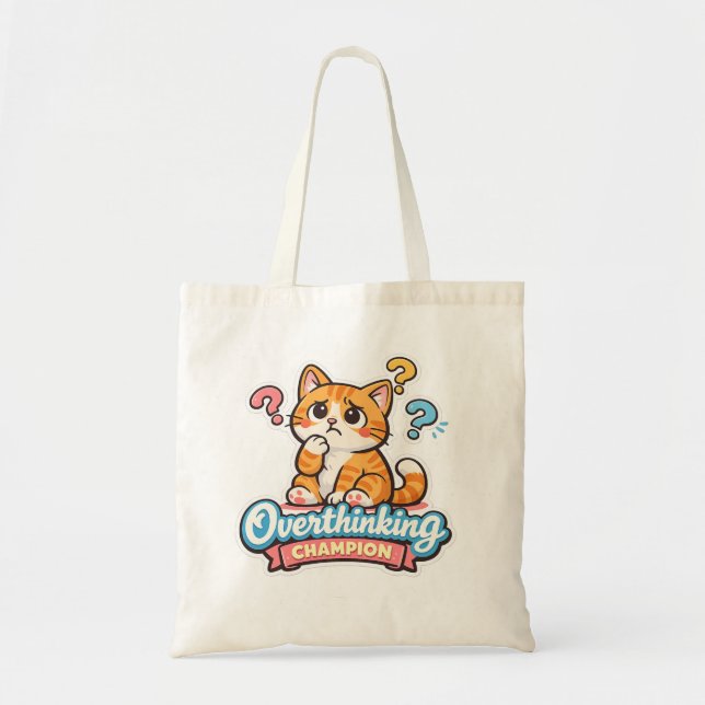 Tote Bag Overthinking Champions (Devant)