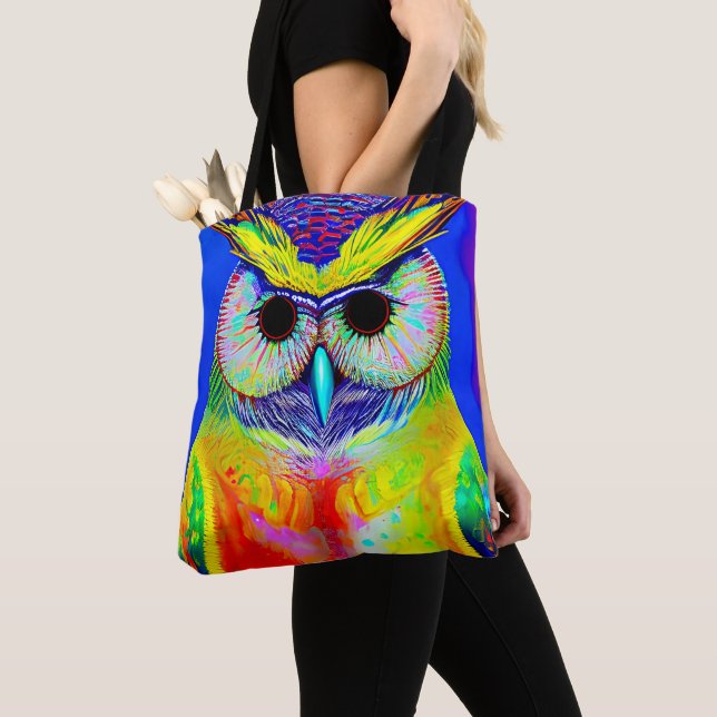 TOTE BAG OWL ART FOURRE-TOUT PURSE (De près)