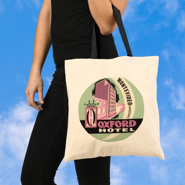 Tote Bag Oxford Hotel, Montevideo, Uruguay, Voyage Ancien (Créateur téléchargé)