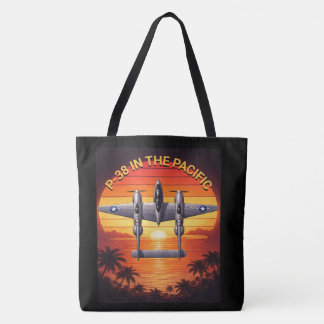 Tote Bag P-38 Lightning in the Pacific Theater