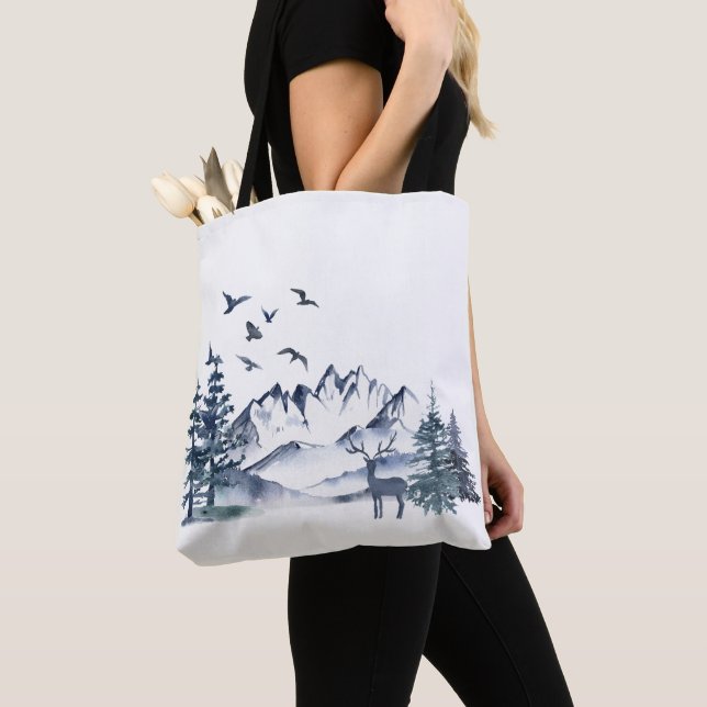 Tote Bag Pacifique Nord-Ouest Montagnes Rocheuses (De près)