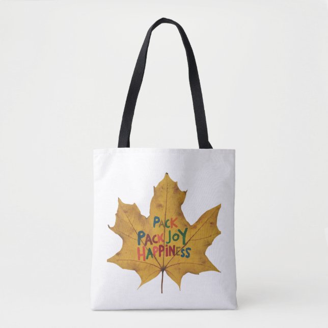 Tote Bag Pack Joy, Unpack Happiness (Devant)