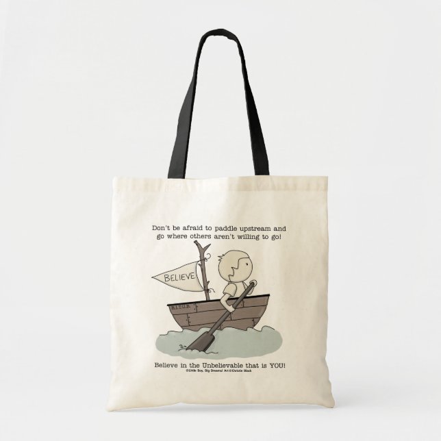 Tote Bag Pagayer à contre-courant (Devant)