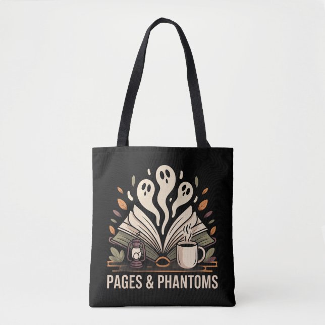 Tote Bag Pages et fantômes (Devant)