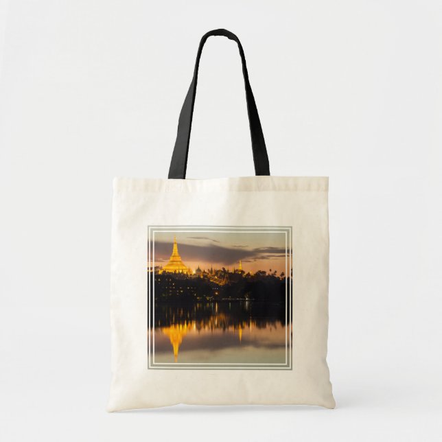Tote Bag Pagode Shwedagon, Myanmar, Yangon (Devant)
