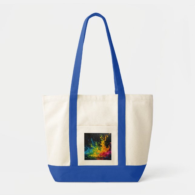 Tote Bag Paint coloré (Devant)
