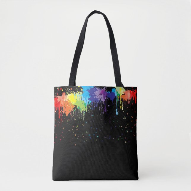 Tote Bag Paint Splatter (Devant)