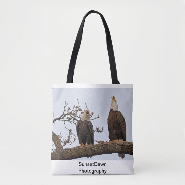 Tote Bag Paire d'aigle de Bald (Devant)