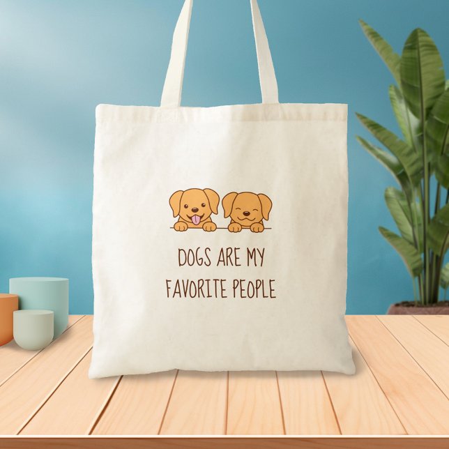 Tote Bag Paire de chiens mignons du Labrador Jeter un oeil  (Créateur téléchargé)