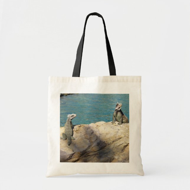 Tote Bag Paire de Iguanas Photographie de la faune tropical (Devant)