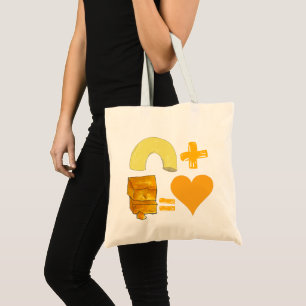 Tote Bag Paire de nourriture classique Macaroni + Fromage =
