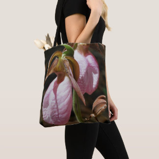 Tote Bag Paire d'orchidée rose sauvage