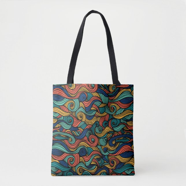 Tote Bag Paisley haché (Devant)