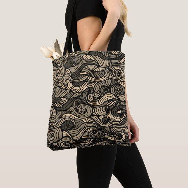 Tote Bag Paisley haché (De près)