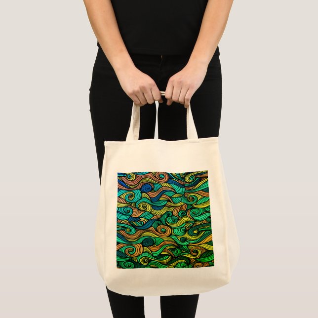 Tote Bag Paisley haché (Devant (produit))