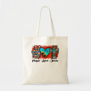 Tote Bag Paix Amour Jésus Drôle Chrétien, Amour Comme Jésus