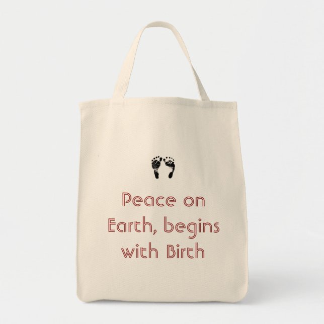 Tote Bag Paix dans la naissance (Devant)
