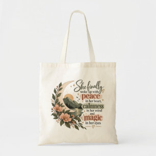 Tote Bag Paix dans son cœur Magie dans ses yeux Bohème Flor