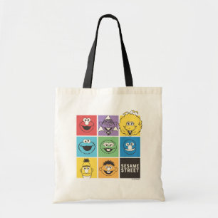 Tote Bag Pal de rue Sésame Blocs de couleurs