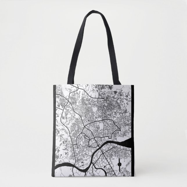 Tote Bag Palembang Indonesia City Map (Devant)