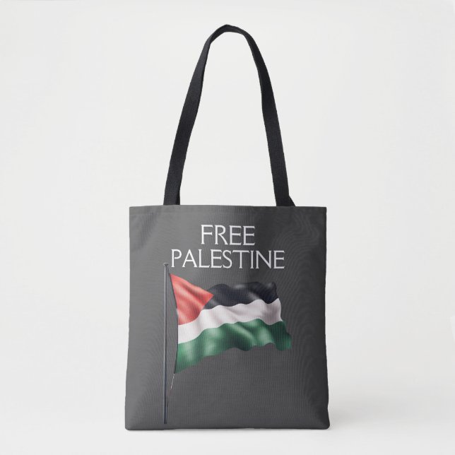 Tote Bag Palestine Drapeau libre Gaza (Devant)