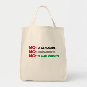 TOTE BAG PALESTINE LIBRE NON AUX CRIMES DE GUERRE APARTHEID