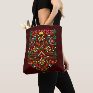 Tote Bag Palestine Tatreez Broderie traditionnelle
