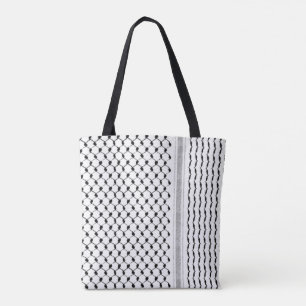 Tote Bag Palestinien Kufiya Personnalisé Conçu