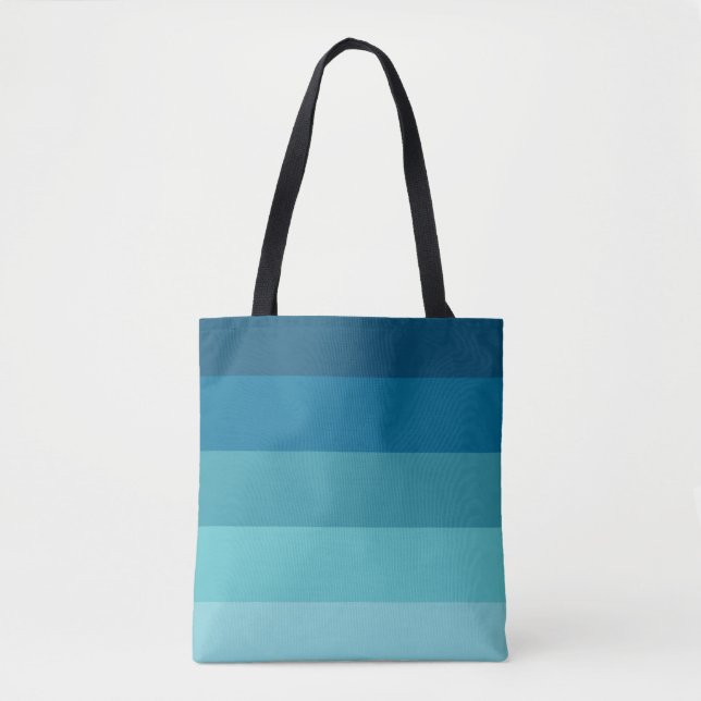 Tote Bag Palette Bande bleue (Devant)