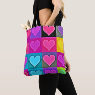 Tote Bag Palette d'Amour Vivid : Coeur Bliss