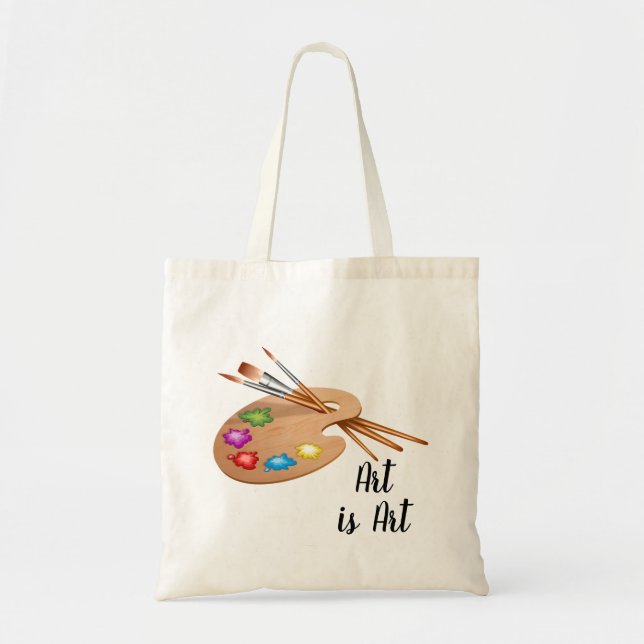 Tote Bag Palette d'art (Devant)