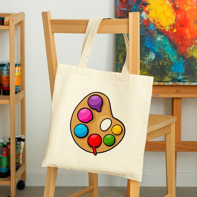 Tote Bag Palette d'artiste peintre (Créateur téléchargé)