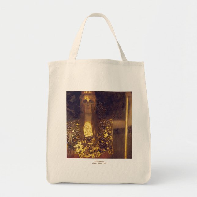 Tote Bag Pallas Athena par Gustav Klimt (Devant)