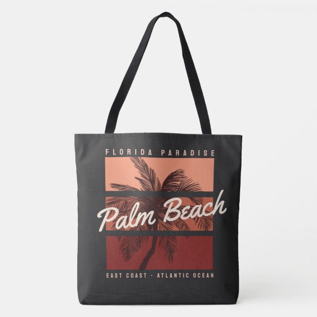 Tote Bag Palm Beach Floride (Devant)