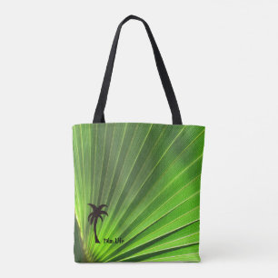 Tote Bag Palm Life   Palm vert Frond Palm Tree motif