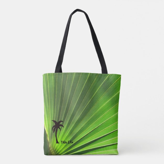 Tote Bag Palm Life | Palm vert Frond Palm Tree motif (Dos)