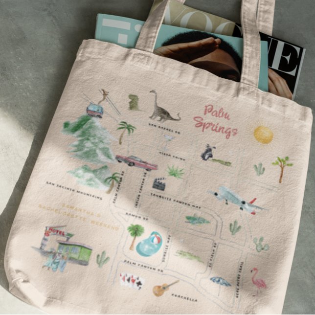 Tote Bag Palm Springs | Cadeau de Bridesmaid (Créateur téléchargé)