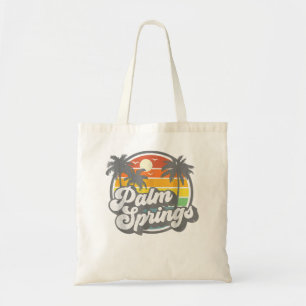 Tote Bag Palm Springs California Beach Retro Vintage Vacati