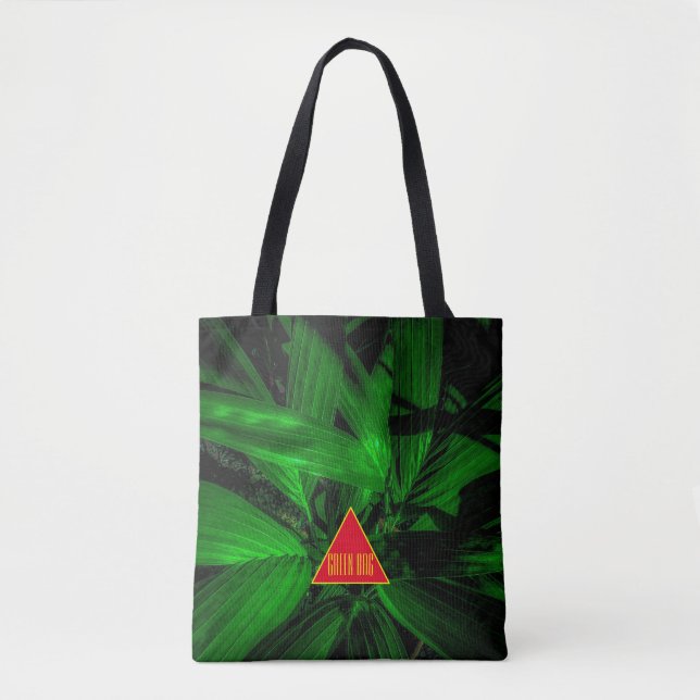 Tote Bag Palme à rayures fines (Devant)