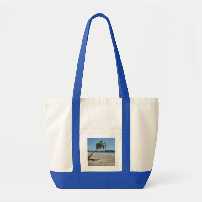 Tote Bag Palmier à la plage (Devant)