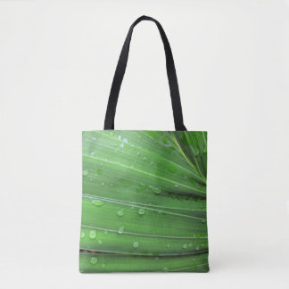 Tote Bag Palmier de Noël et gouttes de pluie