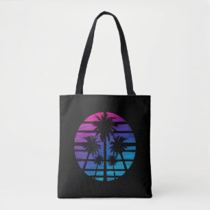 Tote Bag Palmier Plage Hawaïenne Vacances d'Été