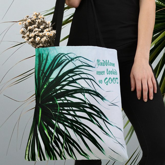 Tote Bag Palmier soufflé Tropical Chic (Créateur téléchargé)