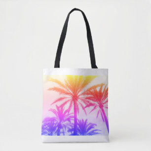 Tote Bag palmier tropical dans l'ambiance estivale rétro né
