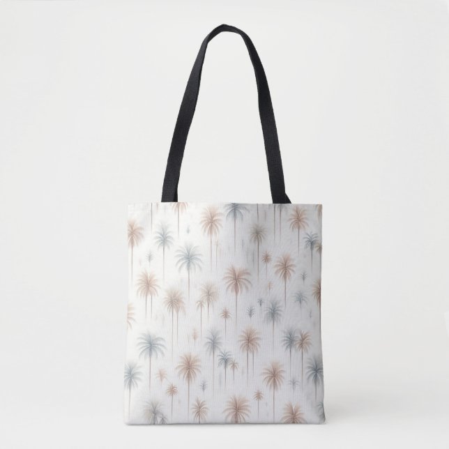 Tote Bag Palmiers de feu d'artifice (Devant)