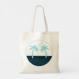 Tote Bag Palmiers et plage