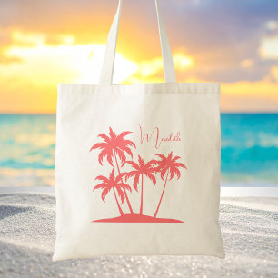 Tote Bag Palmiers tropicaux modernes simples et élégants