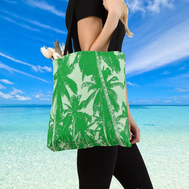 Tote Bag Palmiers tropicaux verts (Créateur téléchargé)