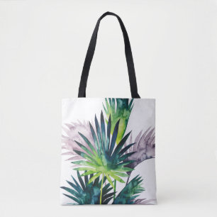 Tote Bag Palmiers Twilight - Franges de palmiers